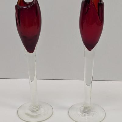 Hand Blown Glass Vases