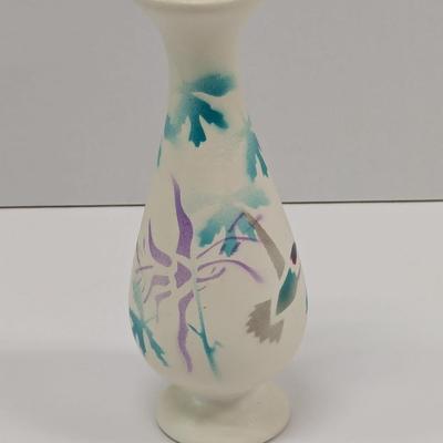 Hand Painted Signed Bud Vase