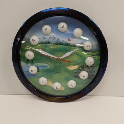 Quartz Battery Operated Golf Clock