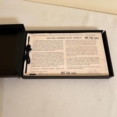 1942 WW2 US Naval ONI 204 Restricted German Vessel Identification Guide WWII