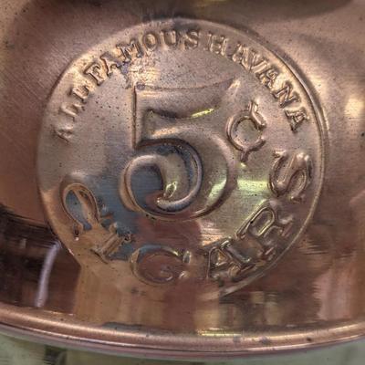 Leonard All Famous Havana 5 Cent Cigars Spittoon