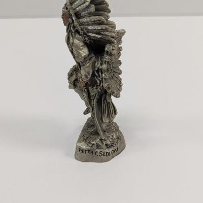 Sioux Victory Dancer Peter C. Sedlow Pewter Figure