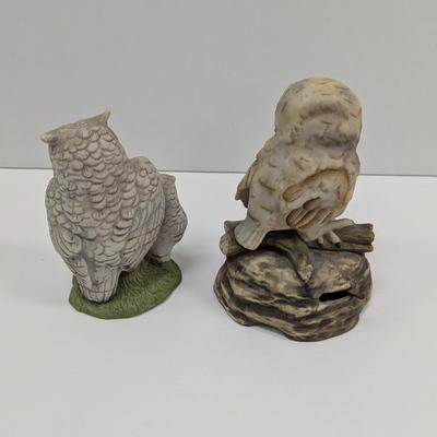 Owl Figurines- One is a Music Player