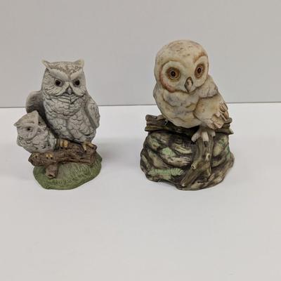 Owl Figurines- One is a Music Player