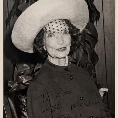 Estelle Winwood signed photo