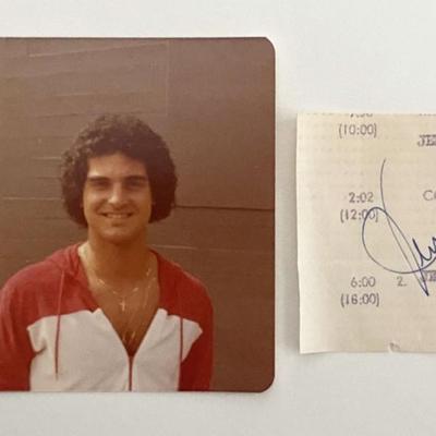 Jerome Stocco photo with original signature