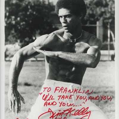 Jim Kelly signed photo