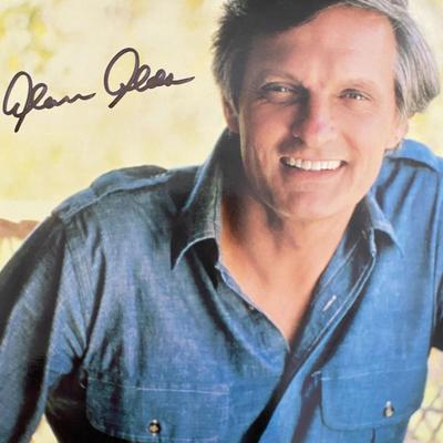 MASH Alan Alda signed photo