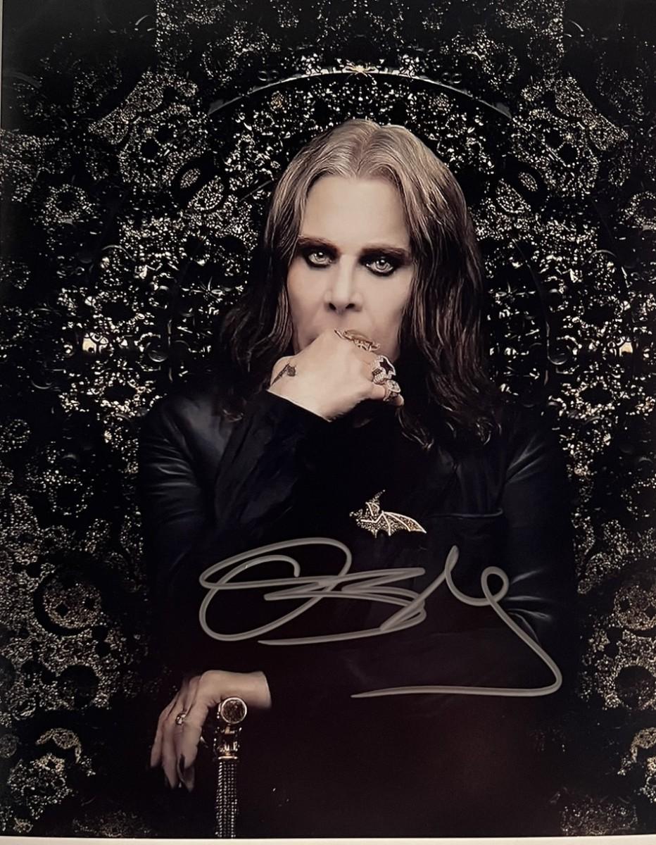 ozzy osbourne signed poster