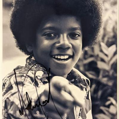 Michael Jackson signed photo