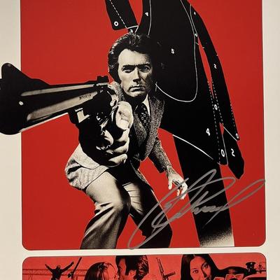 Dirty Harry Clint Eastwood signed photo