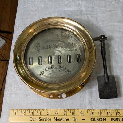 Rare Hoffmann & Billings Mfg, Mil, Utica Steam Gauge Co Counter