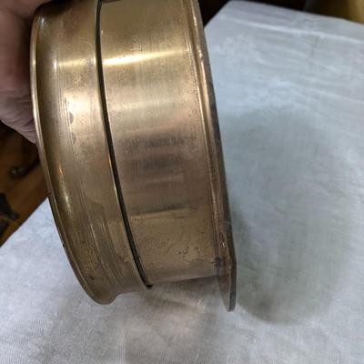 Antique The Ashton Valve Company Solid Brass Steam Gauge