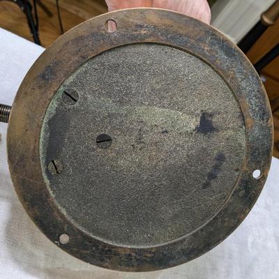 Antique The Ashton Valve Company Solid Brass Steam Gauge