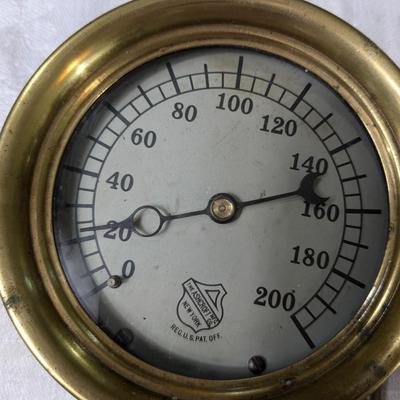 The Ashton Valve Company Steam Gauge, Conant Thermometer