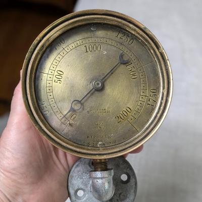 Antique Jas. P Marsh and American Steam Gauges