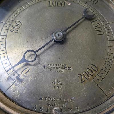 Antique Jas. P Marsh and American Steam Gauges