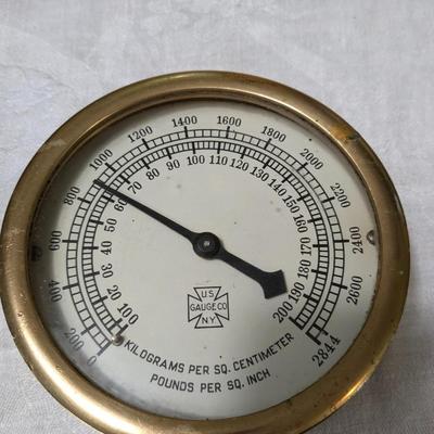 Vintgae US GAUGE CO NY 3000 PSI Steam Gauge