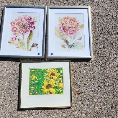 Beverly Parker sign art work 11/17 and Two Lisa Audit art Work