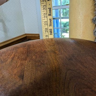 Antique Mahogany Eagle Claw Glass Ball Feet Piano Stool