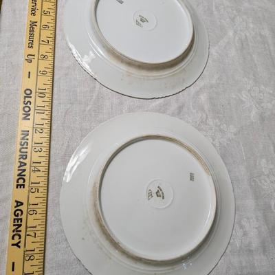 2 Vintage Royal Vienna Cabinet Plate Game Birds