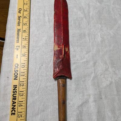 Antique African Maasai Warrior Sword Fixed Blade Sheath Machete SEME