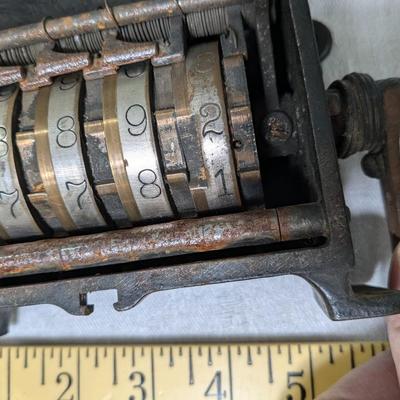 Rare Antique Cast Iron Hawkins Counter Patented May 25 1880