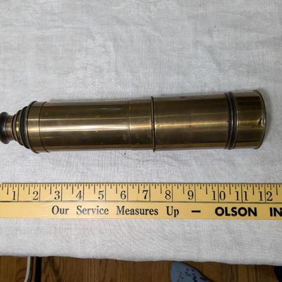 Antique Original 5 Draw Brass Telescope