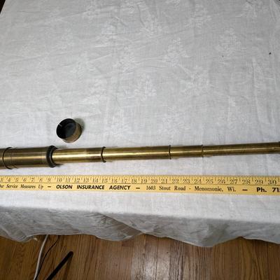 Antique Original 5 Draw Brass Telescope