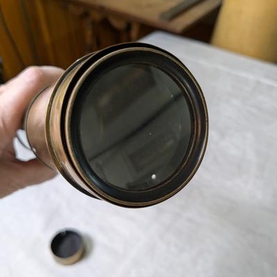 Antique Original 5 Draw Brass Telescope