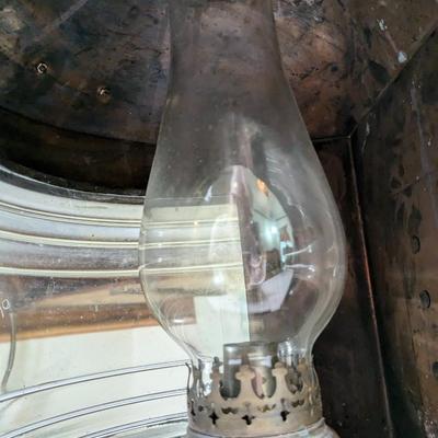 Very Rare Antique Babord Port Copper Ship Lantern, B. Pederson, Oslo-Norway