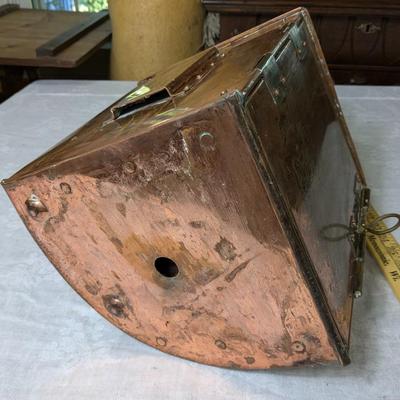 Very Rare Starbord Antique Genuine Copper Ship Lantern, B. Pederson, Oslo-Norway