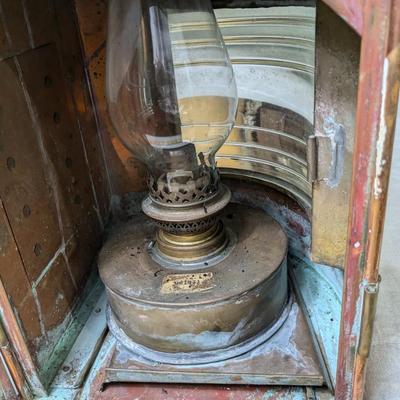 Very Rare Starbord Antique Genuine Copper Ship Lantern, B. Pederson, Oslo-Norway