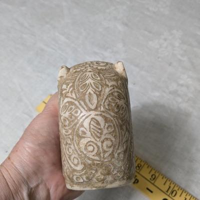 Early Century Islamic Carved Marble Lions Head Water Spout, Post Head (?)