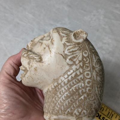 Early Century Islamic Carved Marble Lions Head Water Spout, Post Head (?)