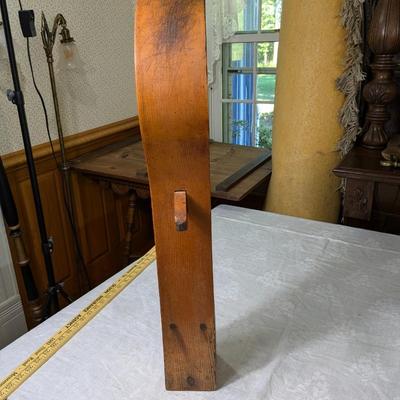 Antique Saddlers Wood Vice Tool, Leather Sewing