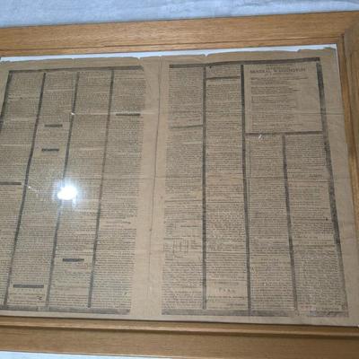 Ulfter County Gazzette, January 1800 Issue, George Washington's Death