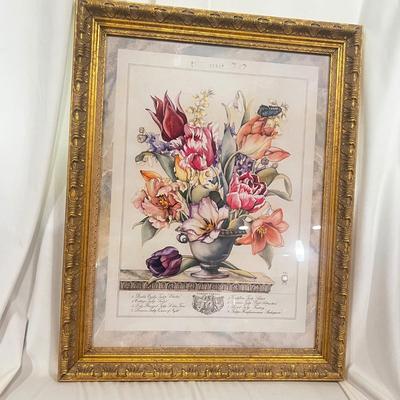 Yuriko Takata Tulip Limited Edition Art Print Framed/Matted #87 28x22 inches