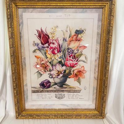 Yuriko Takata Tulip Limited Edition Art Print Framed/Matted #87 28x22 inches