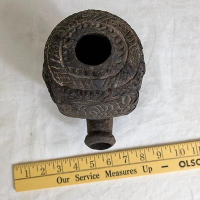 Rare Antique Clay Pipe, South America