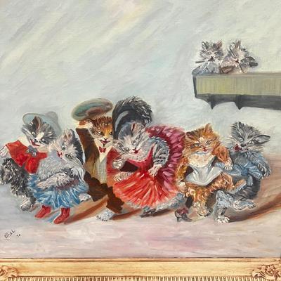 Vintage 1970’ Painting Signed Ethel 27x 23” Framed