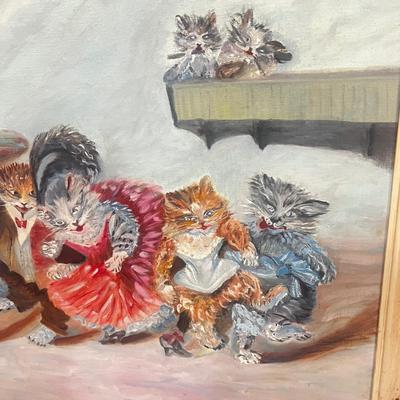 Vintage 1970’ Painting Signed Ethel 27x 23” Framed