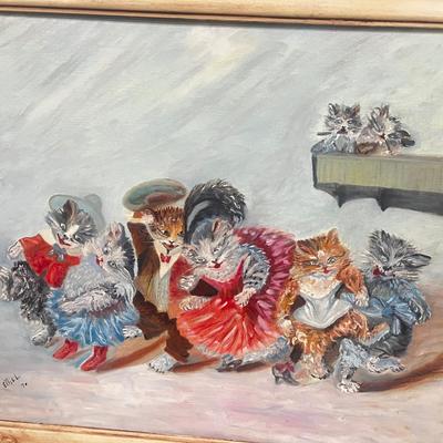 Vintage 1970’ Painting Signed Ethel 27x 23” Framed