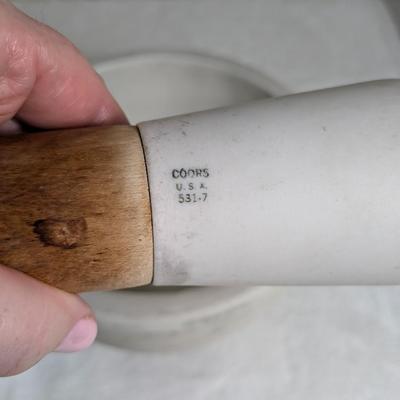 Vintage Standard Trenton Mortar and Coors Pestle 12"