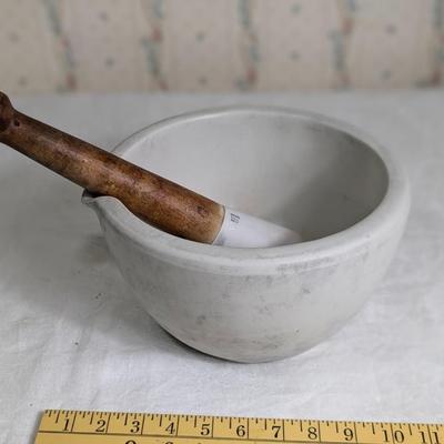 Vintage Standard Trenton Mortar and Coors Pestle 12"