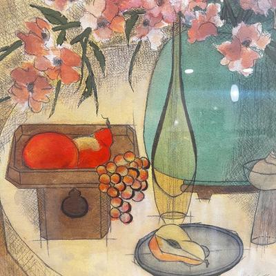 Original Art By Hellen Latta Abstract Painting 37Hx29”