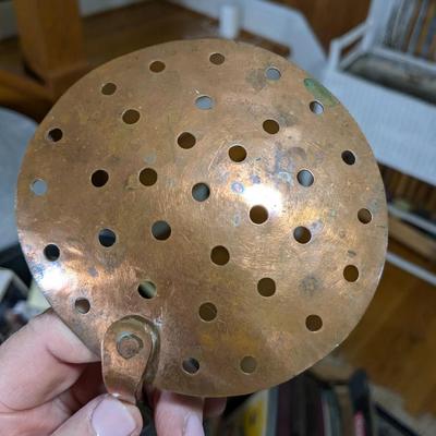 Vintage Set of 5 Piece Copper Cooking Utensils