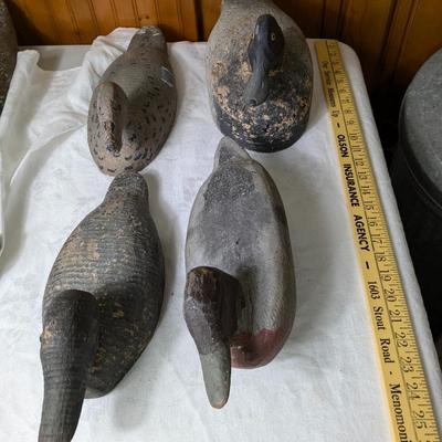 Set of 4 Antique Duck Decoys