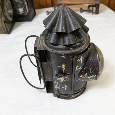 Antique Bullseye Torch Police Oil Lantern Flashlight
