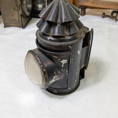 Antique Bullseye Torch Police Oil Lantern Flashlight